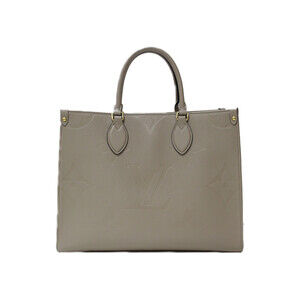 Louis Vuitton On the Go Empreinte Giant Tourterelle Beige Tan Tote Shoulder Bag
